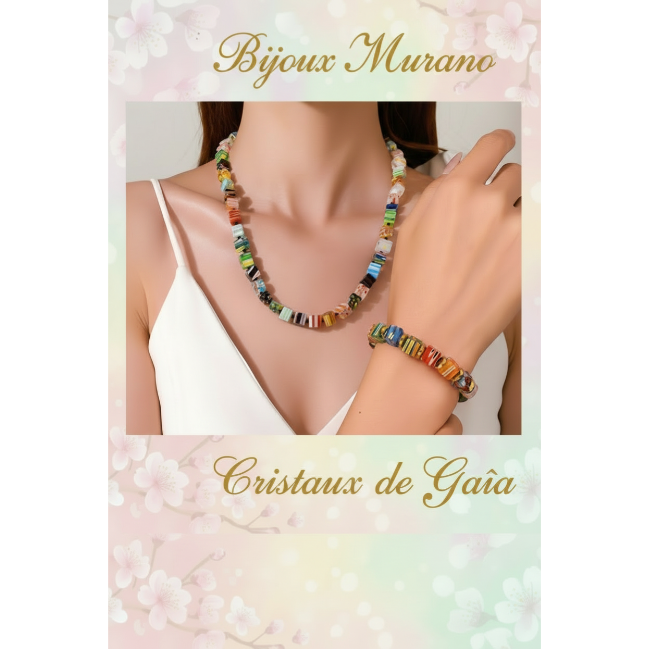 Parure Murano - Cristaux de Gaïa