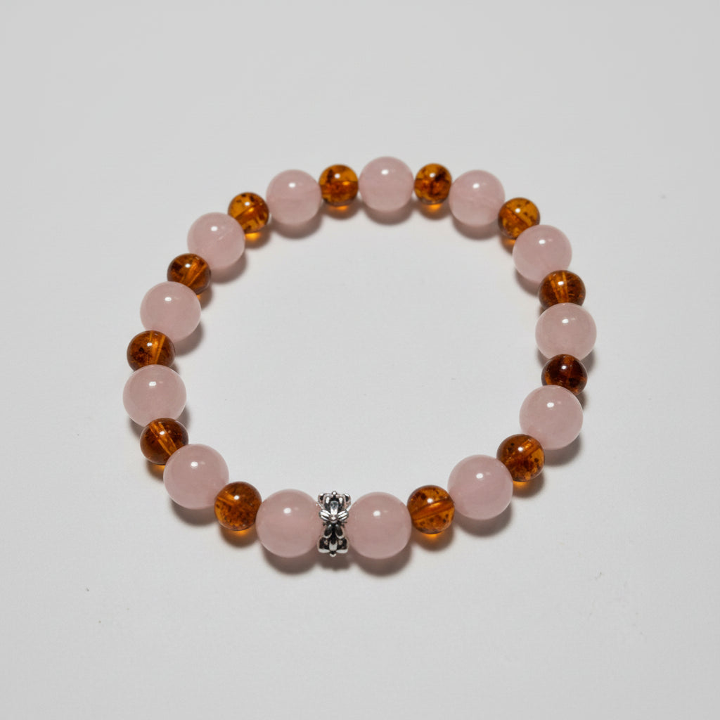 Bracelet ambre baltique baroque - vue générale