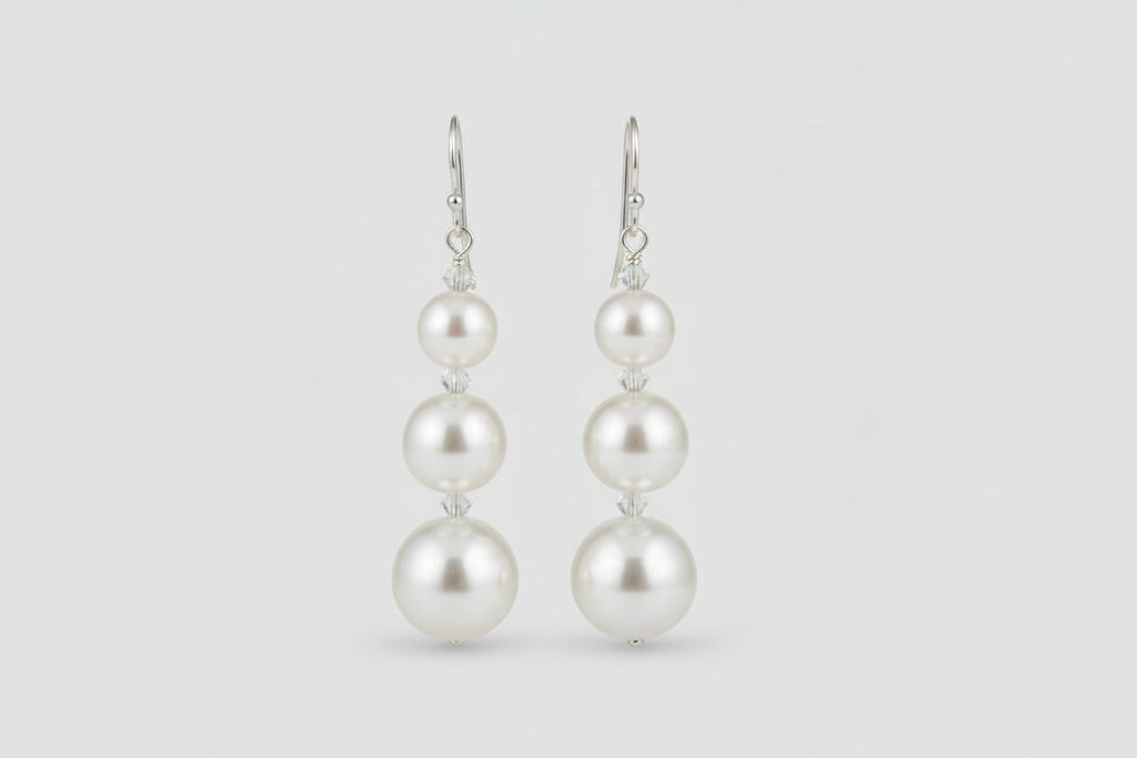 Boucles d'oreilles mariée 