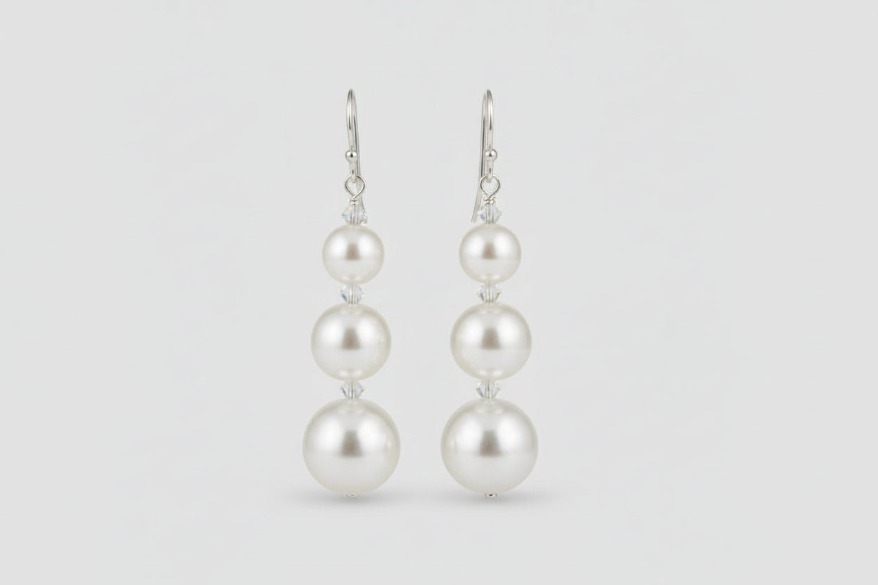 Boucles d'oreilles mariée 