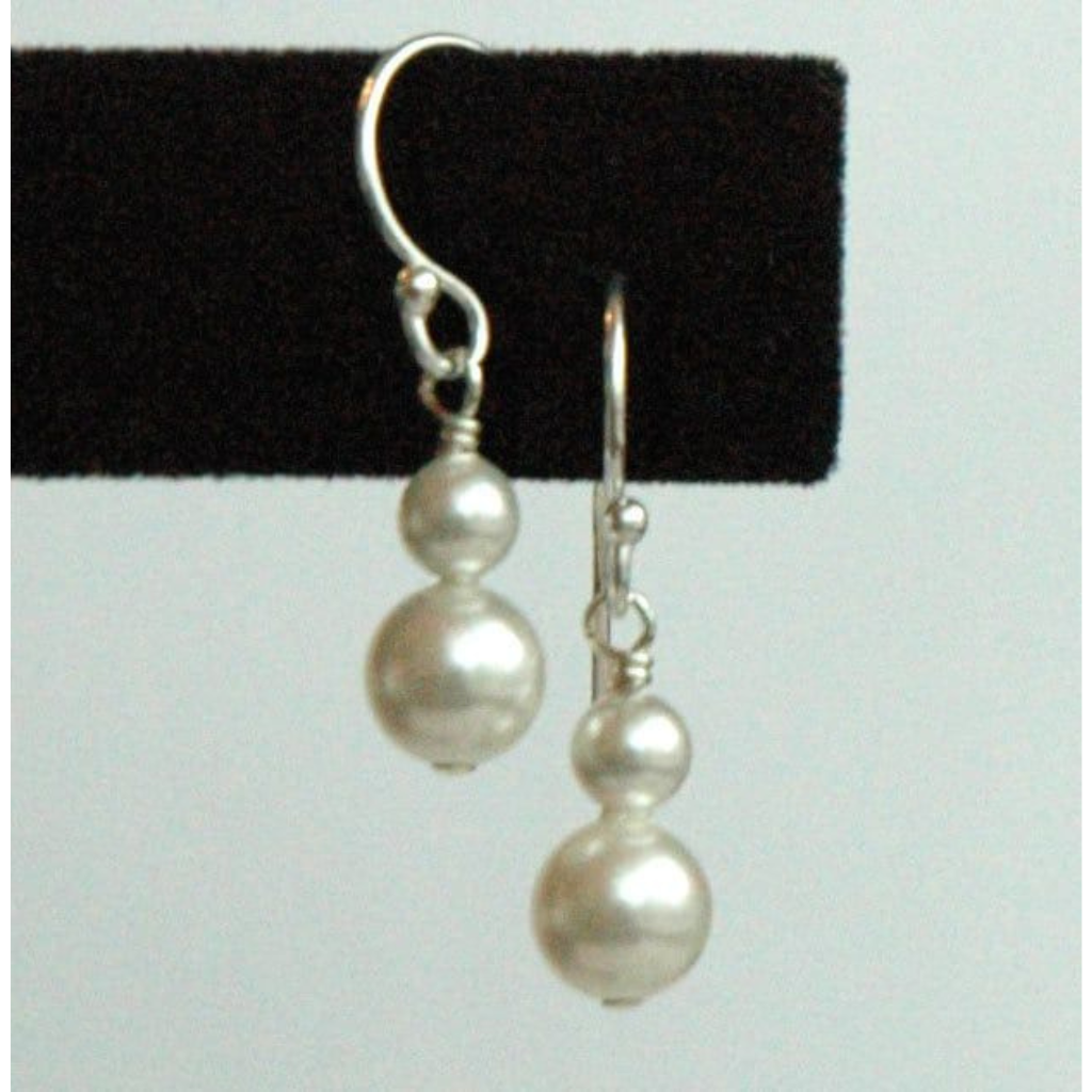 Boucles d'oreilles parure blanche