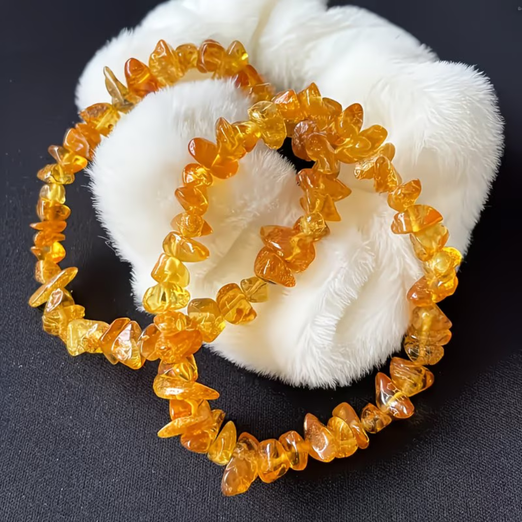 Bracelet Baroque en Ambre Baltique Véritable