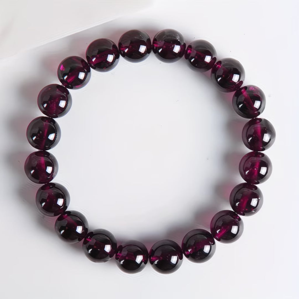 Bracelet en Howlite Rouge 6mm - Unisexe