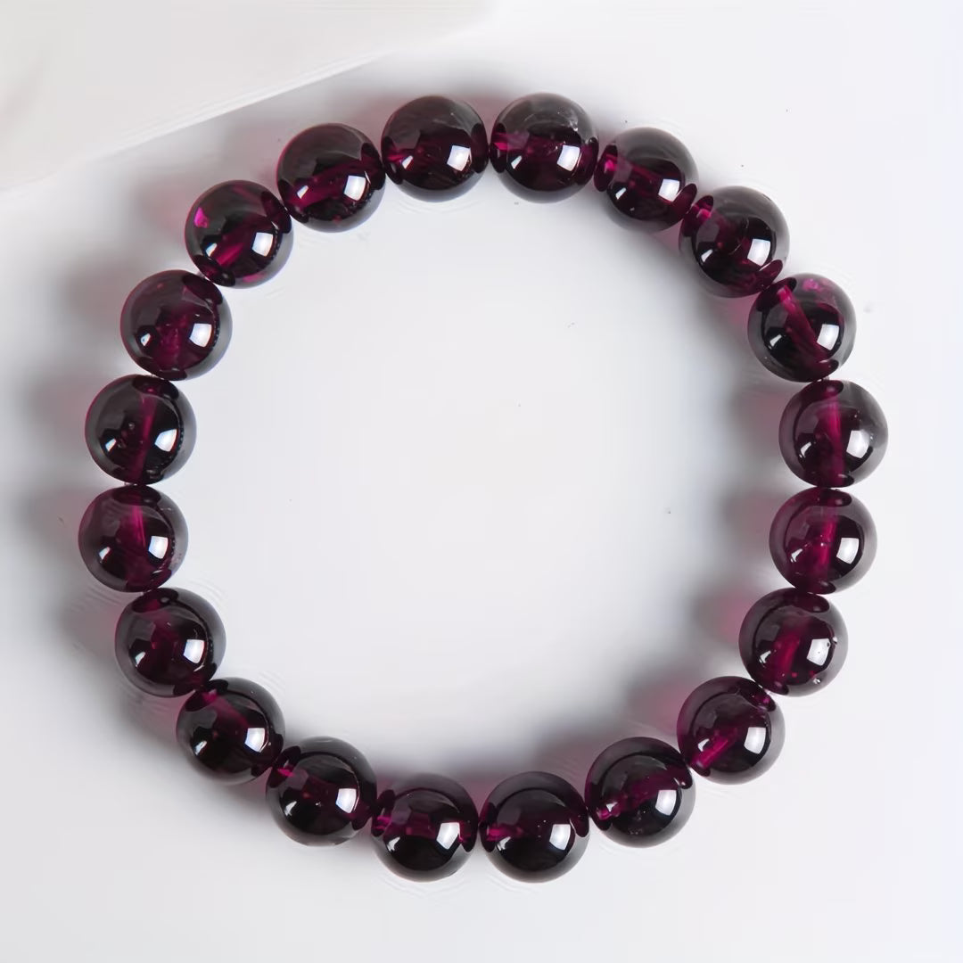 Bracelet en Howlite Rouge 6mm - Unisexe