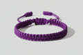 Bracelet brésilien  tissage shamballa Violet