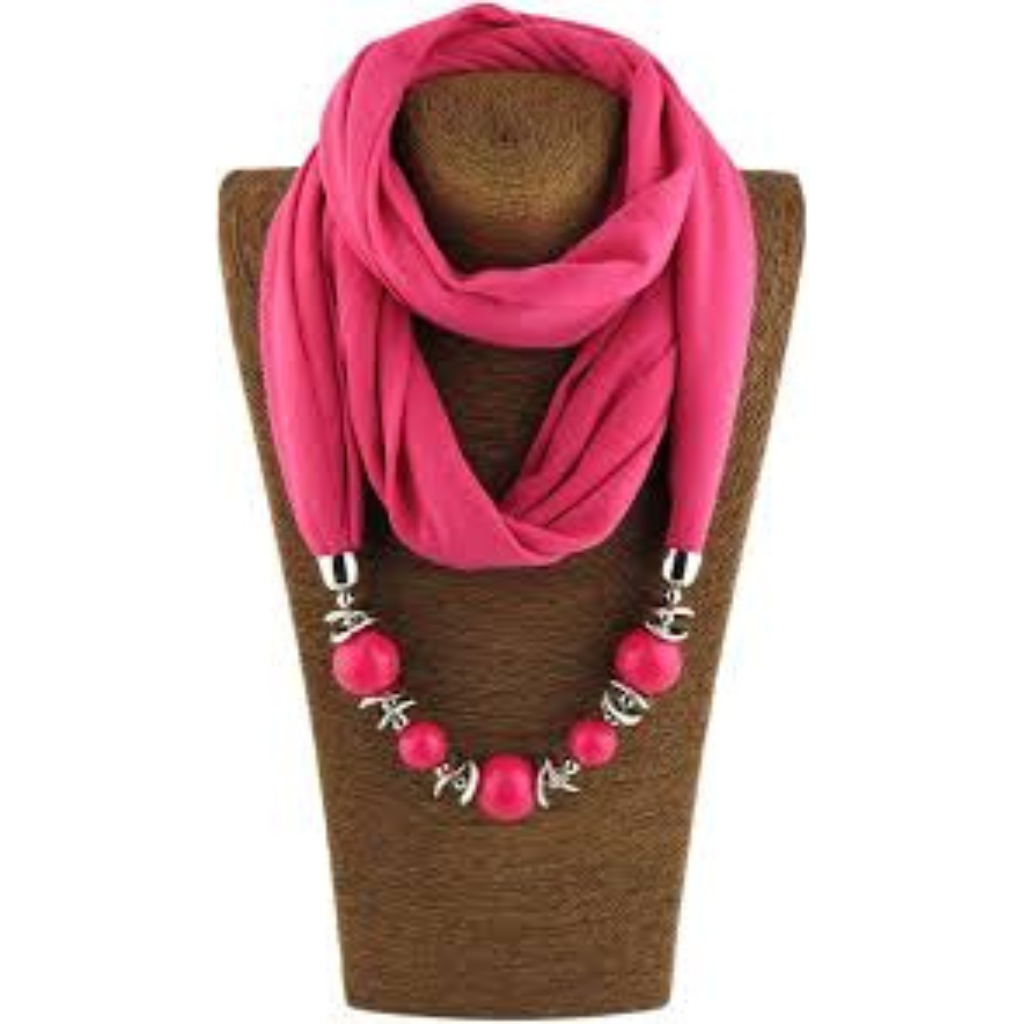 Foulard rose foncé