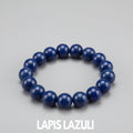 Bracelet lapis lazuli 6mm - perles naturelles bleues