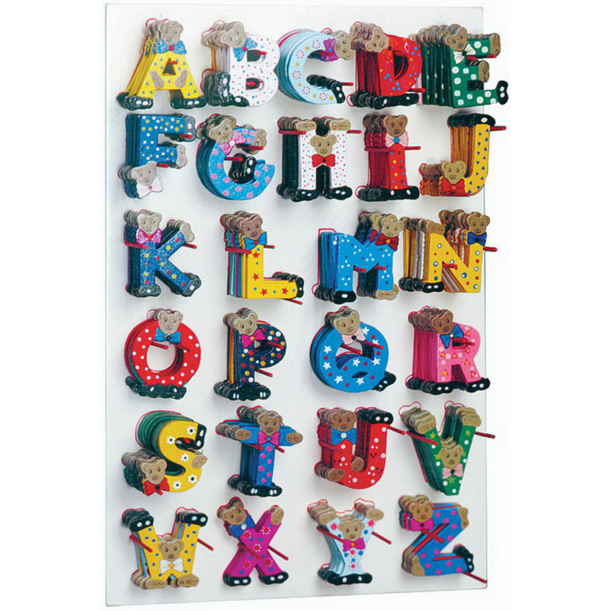 Petites-lettres_alphabets_ bois _tête d'ours