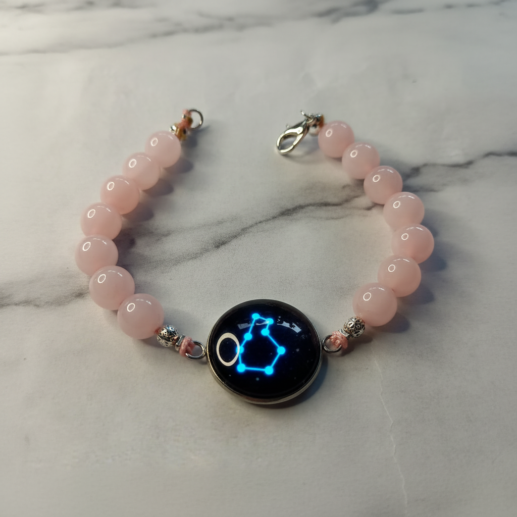 Bracelet Agate Rose / Poissons ♓