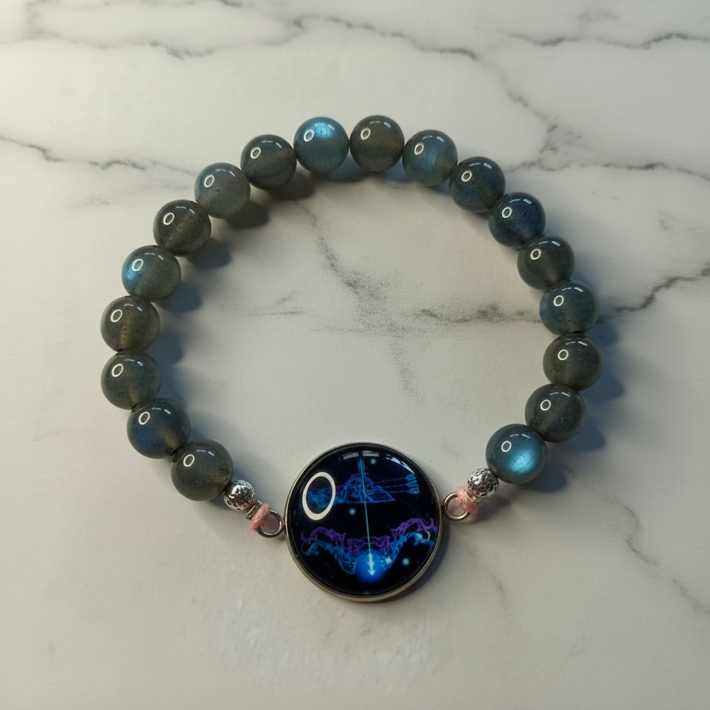 Bracelet Labradorite Verseau élastique
