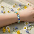 Bracelet Murano 6mm – Perles de Verre Multicolores Ronde ou Carrée