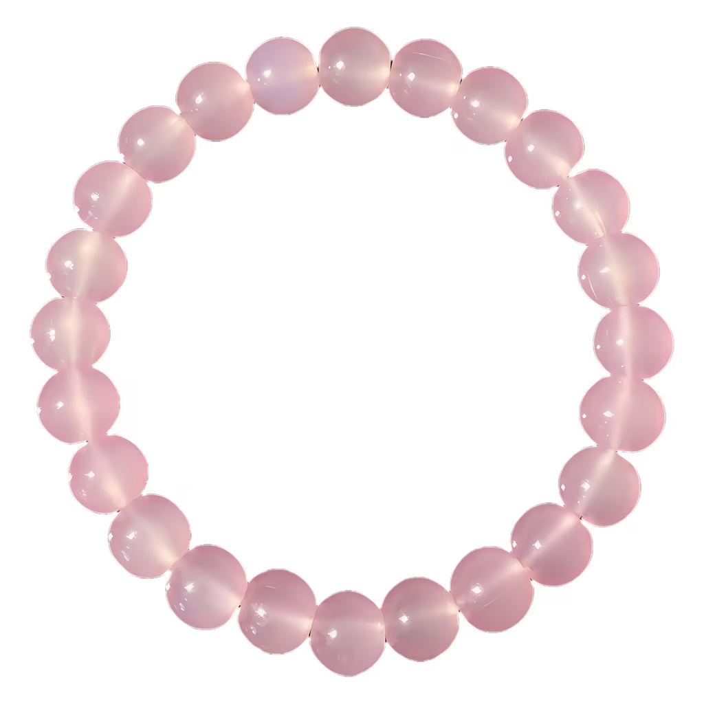 Bracelet Quartz rose 8mm - perles naturelles Rose