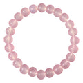 Bracelet Quartz rose 8mm - perles naturelles Rose