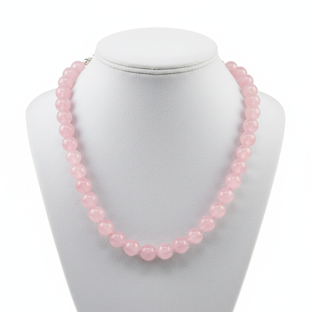 Collier Quartz Rose