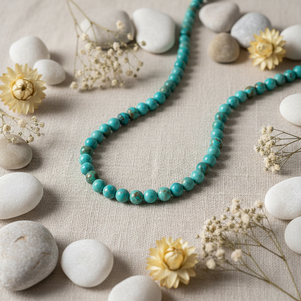 Collier Turquoise composition artistique
