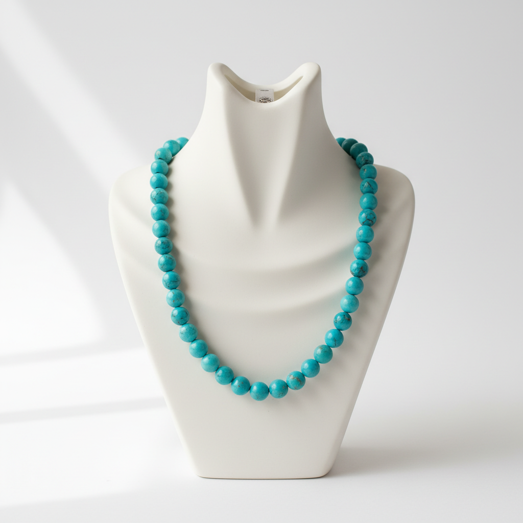 Collier Turquoise sur présentoir