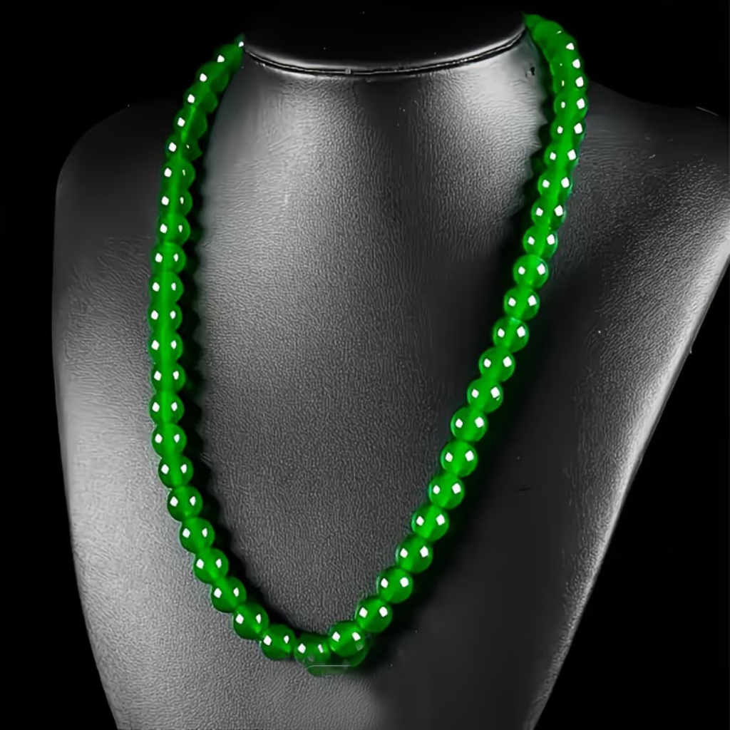 Parure Jade - Collier 44cm + Bracelet 18cm + Boucles d'Oreilles