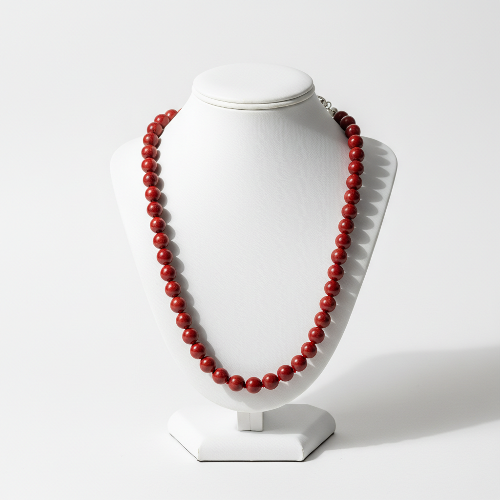 Howlite Rouge sur présentoir
