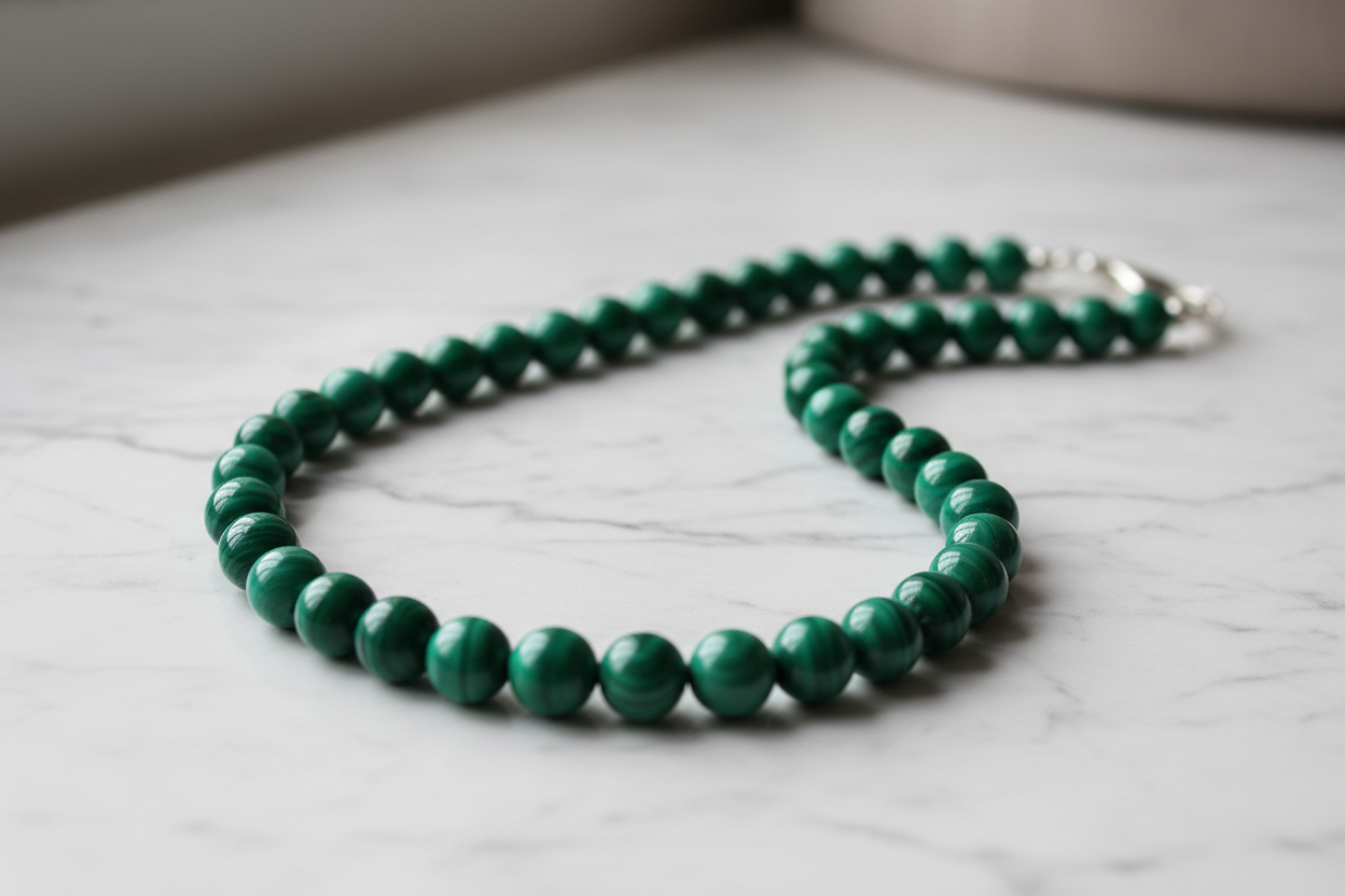 Malachite - perles rondes